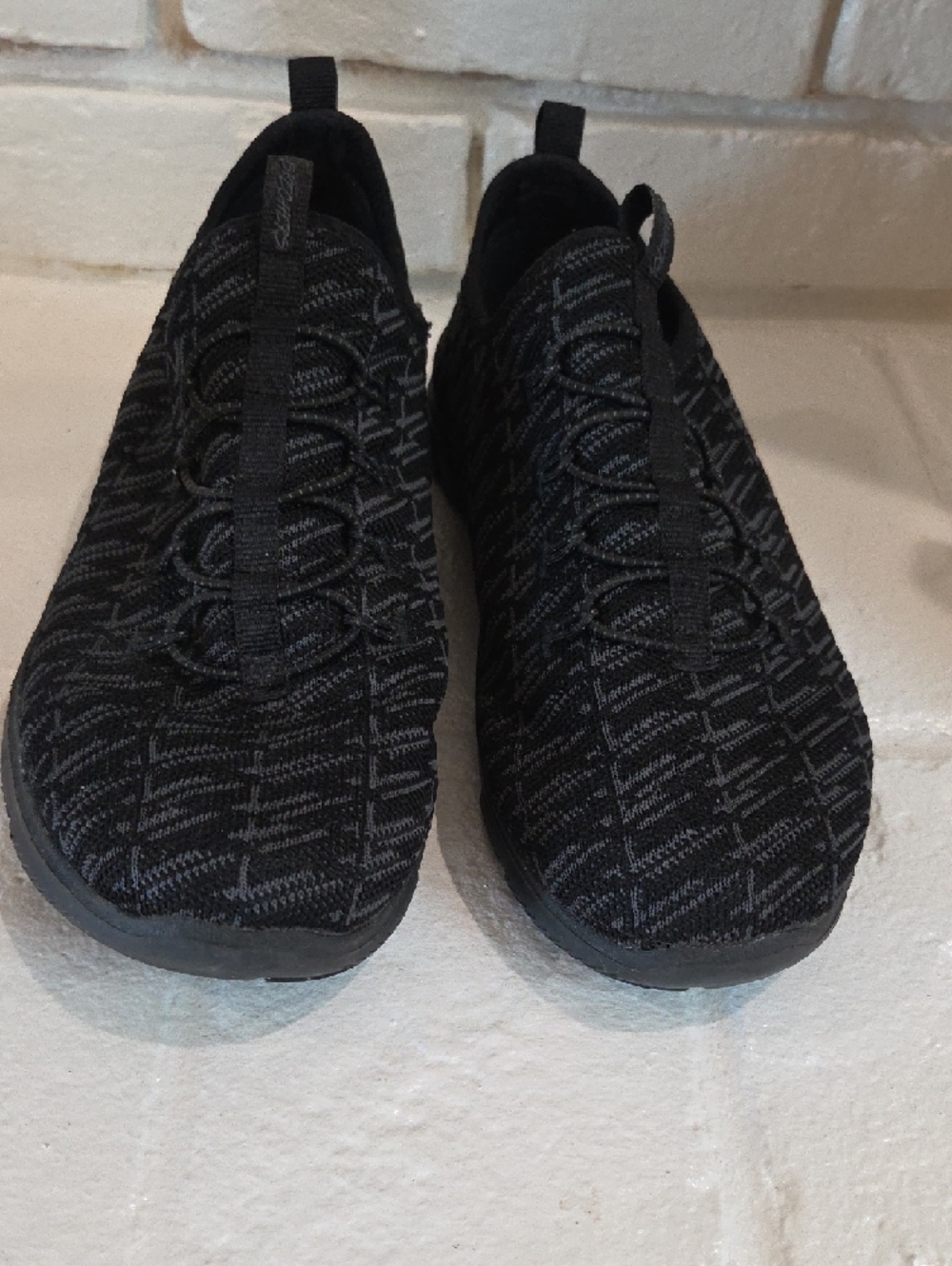 Skechers Women's Black Slip-On Athletic Sneakers